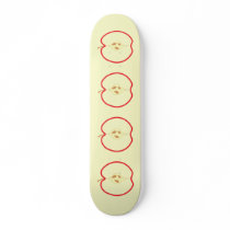 Red Apple Half. Skateboard Deck