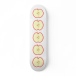 Red Apple Half. Vector illustration. Custom skateboards