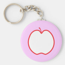 Red Apple. Key Chain