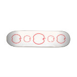 Red Apple, on white background. Fruit. Custom skateboards