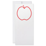 Red Apple Outline. Rack Card Design