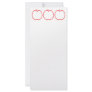 Red Apple Outline. Full Color Rack Card