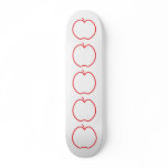 Red Apple Outline. Skateboards