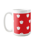 Red apple pattern coffee mug