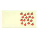 Red Apple Pattern. Picture Card