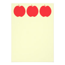 Red Apple. Personalized Invitations