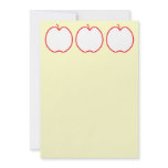 Red Apple. Vector Illustration. Custom invitations