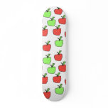 Red Apples and Green Apples Pattern. Custom skateboards