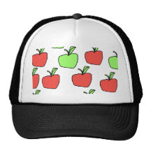 Red Apples and Green Apples, Pattern. Hat