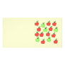 Red Apples and Green Apples, Pattern. Custom Photo Card