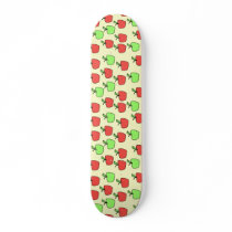 Red Apples and Green Apples, Pattern. Skate Board Deck
