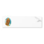 Red Apricot Poodle with Ball Bumper Sticker