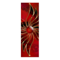 Red As the Flame Bookmarks Business Cards