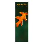 Red autumn leaves "bookmark" business cards