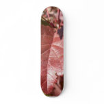 Red Autumn Leaves Skateboard Deck