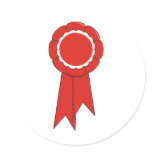 Red Award Sticker