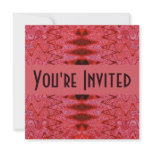 red background invitations