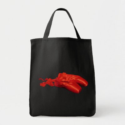 Ballet  Shoes on Red Ballet Shoes Canvas Bag By Trendyteeshirts
