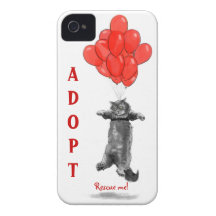 Red Balloons Rescue Me iPhone Case iPhone 4 Case