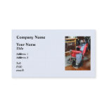 Red Barber Chair Business Card Template
