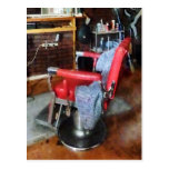 Red Barber Chair Post Cards