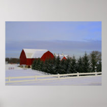 Red Barn Poster