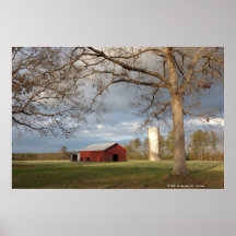 Red Barn Poster