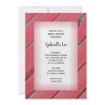 Red Barn Wood Country Bridal Shower Invitation