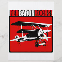 Red Baron Rocks! Personalised Flyer