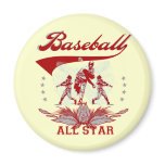 Red Baseball All Star T-shirts and Gifts Refrigerator Magnets