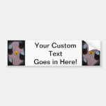 Red bass black knobs yellow flower image bumper stickers
