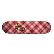 Red Basset Hound Skateboard Decks