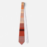 Red beach huts tie