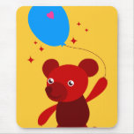 Red Bear Mouse Pads