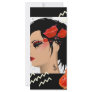 red beauty rack card design