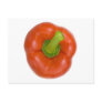 Red bell pepper top view post card