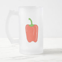 Red Bell Pepper. Whole. Coffee Mugs