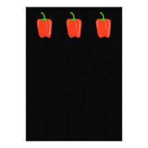 Red Bell Pepper. Whole. Invitations