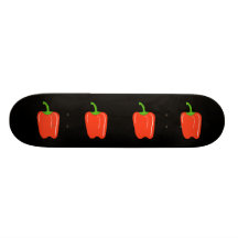 Red Bell Pepper. Whole. Skate Deck