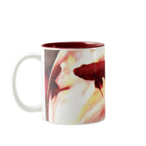 Red Betta Fish Mugs