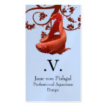 Red Betta Siamese Fighting Fish Business Cards