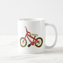 Red Bicycle Mug