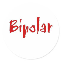 Red Bipolar Stickers