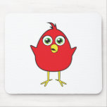Red Bird Mouse Pads