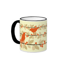 Red Bird Mug