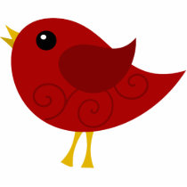 Red Bird Photo Sculpture