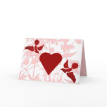 Red Bird Valentine Greeting Card