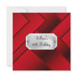 Red Birthday Party  Invitation