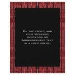red black abstract flyers