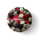 Red Black and Silver Button Collage
